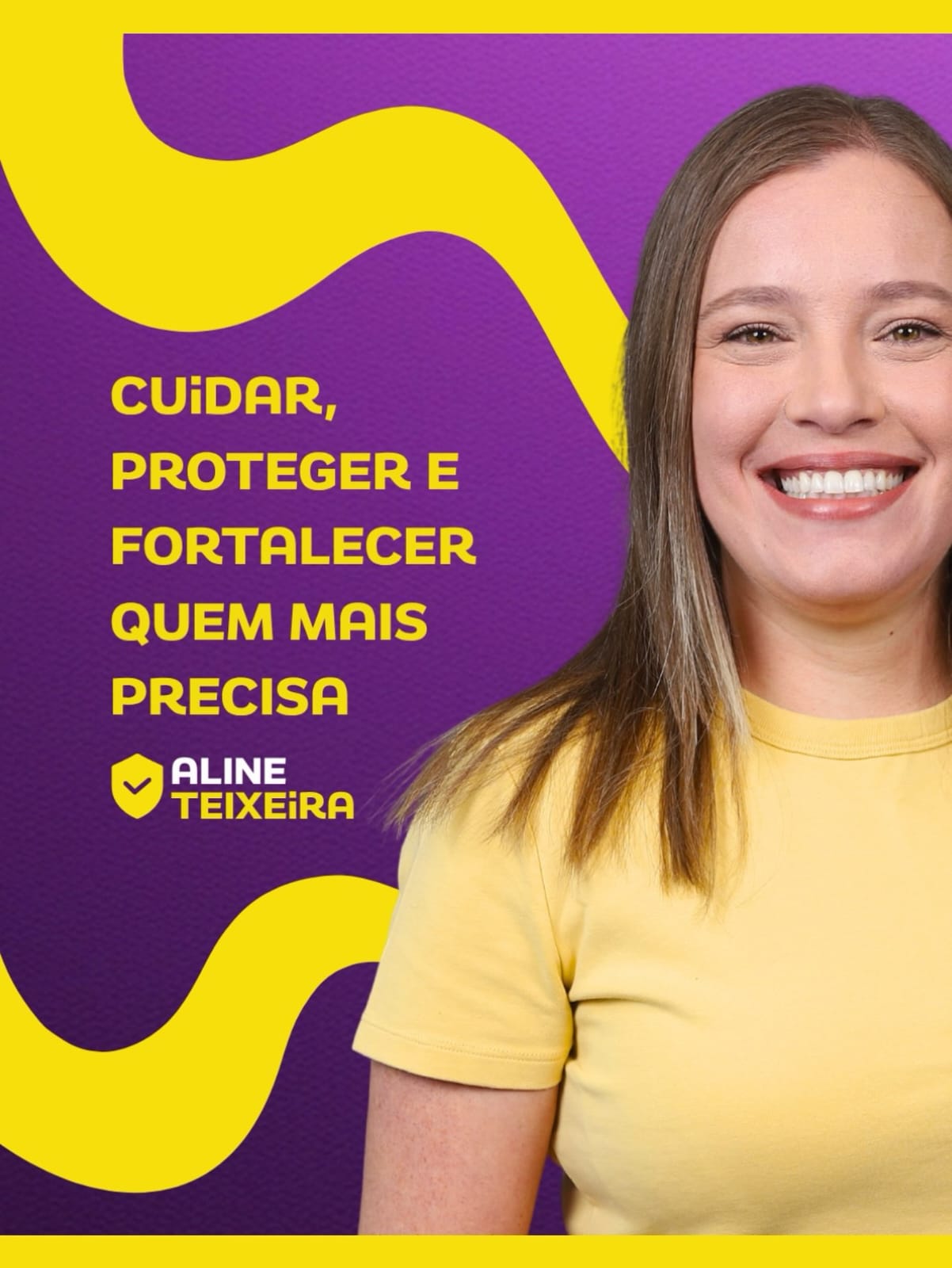Material de apresentação de Aline Teixeira